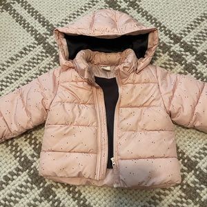 H&M Baby Girl Hooded Puffer Jacket